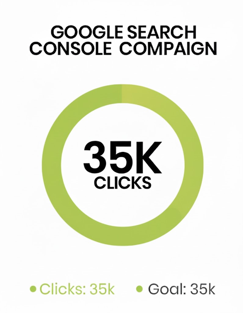Google Search Console Clicks Target Achieved